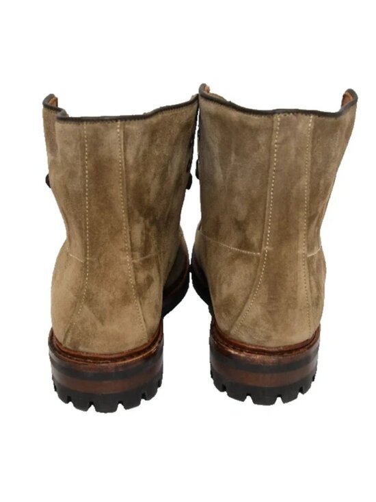 New! ALLEN EDMONDS Carter Moc Toe Weatherproof Boot Brown Suede 8 D DD464A 6700 main image 4